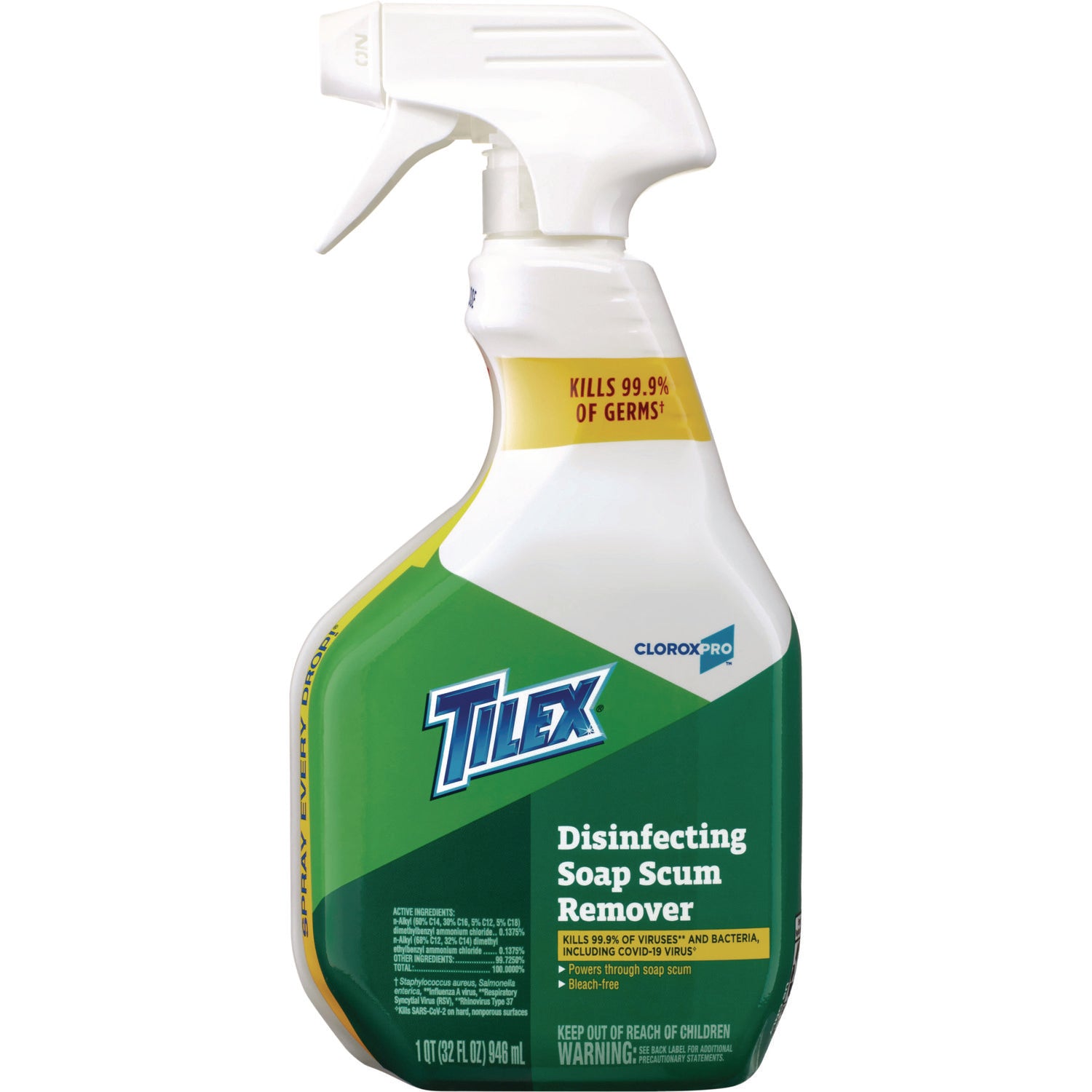 Tilex CloroxPro Disinfecting Soap Scum Remover Spray, 32 oz Smart Tube Spray (35604EA)