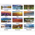 AT-A-GLANCE Landscape Monthly Wall Calendar, Landscapes Photography, 12 x 12, White/Multicolor Sheets, 12-Month (Jan to Dec): 2025 (88200)