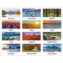 AT-A-GLANCE Landscape Panoramic Desk Pad, Landscapes Photography, 22 x 17, White Sheets, Clear Corners, 12-Month (Jan to Dec): 2025 (89802)