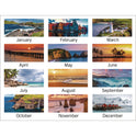 AT-A-GLANCE Seascape Panoramic Desk Pad, Seascape Panoramic Photography, 22 x 17, White Sheets, Clear Corners, 12-Month (Jan-Dec): 2025 (89803)