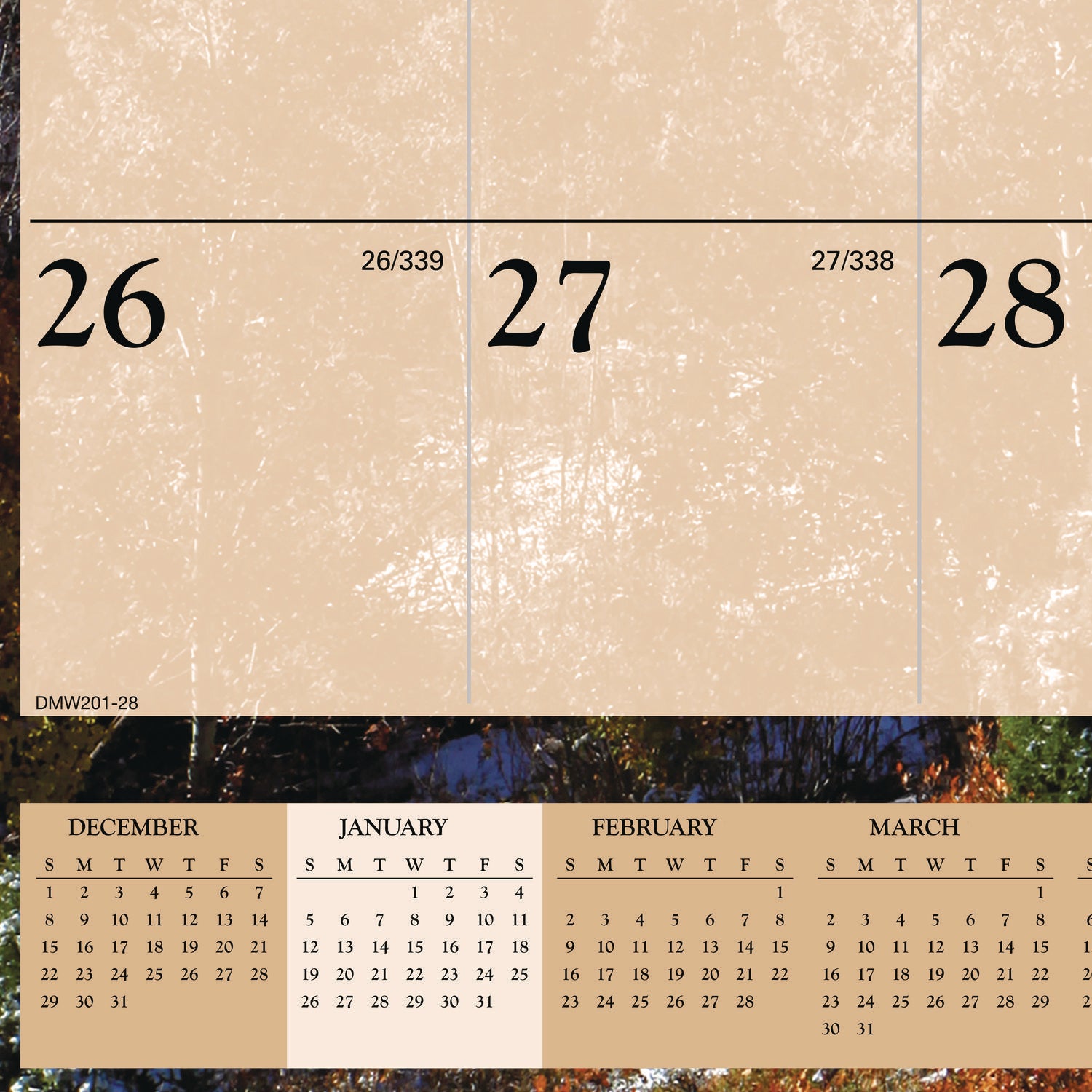 AT-A-GLANCE Scenic Monthly Wall Calendar, Landscape Photography, 15.5 x 22.75, White/Multicolor Sheets, 12-Month (Jan-Dec): 2025 (DMW20128)