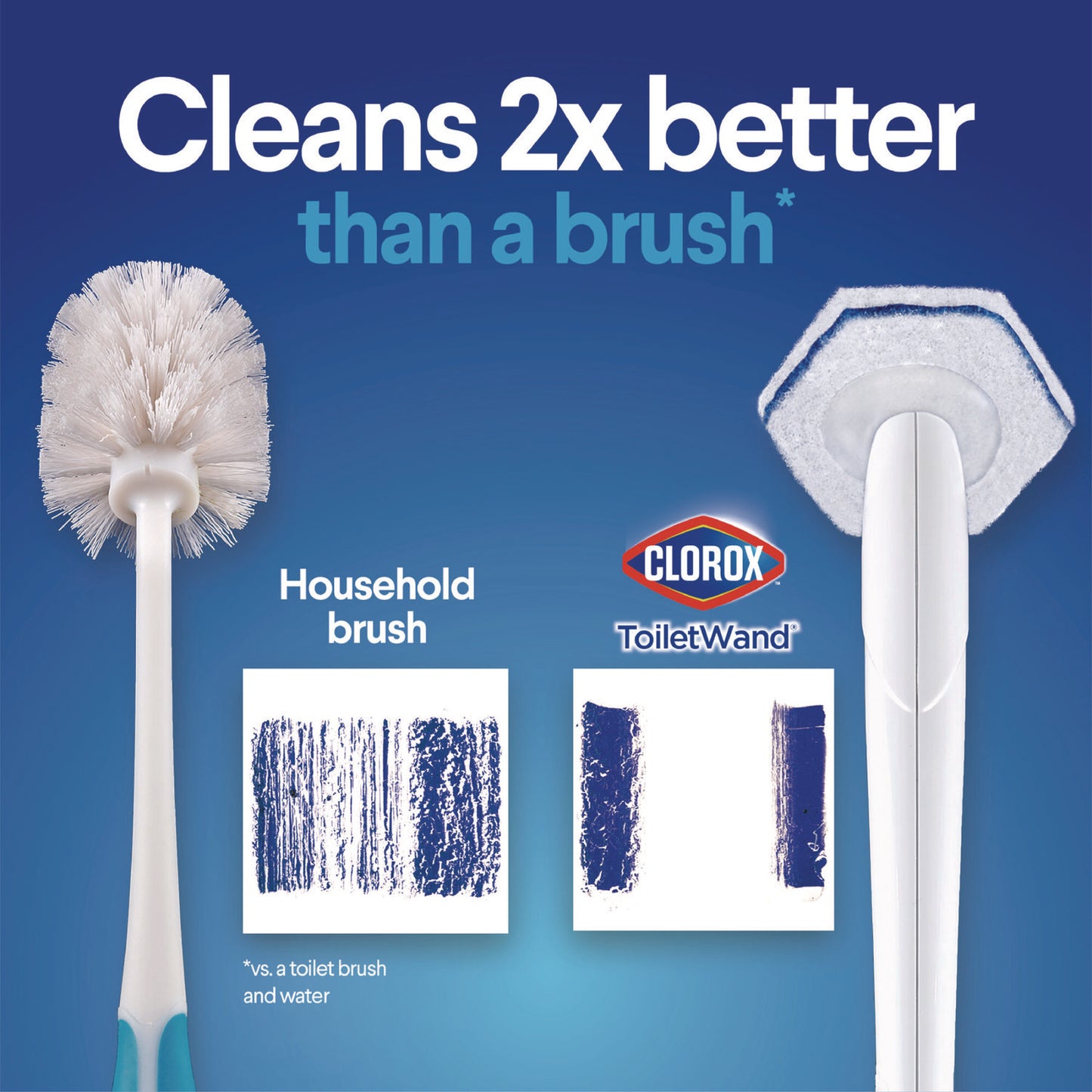 Clorox ToiletWand Disposable Toilet Cleaning System: Handle, Caddy and Refills, White (03191)