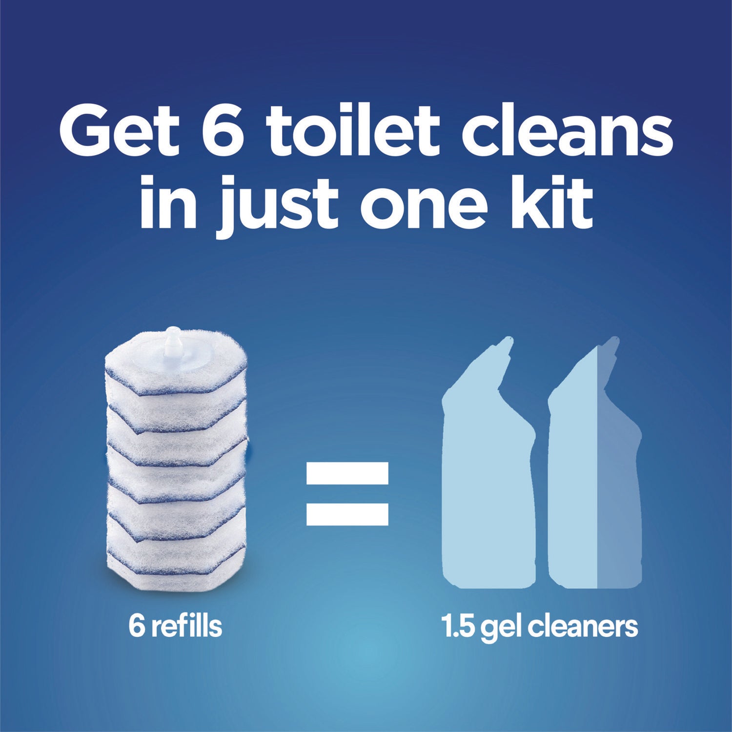 Clorox ToiletWand Disposable Toilet Cleaning System: Handle, Caddy and Refills, White (03191)