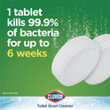 Clorox Ultra Clean Toilet Tablets Bleach, 3.5 oz Tablet, 2/Pack (30024PK)
