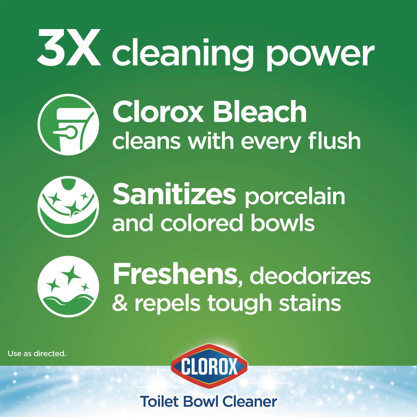 Clorox Ultra Clean Toilet Tablets Bleach, 3.5 oz Tablet, 2/Pack (30024PK)