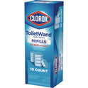 Clorox Disinfecting ToiletWand Refill Heads, Blue/White, 10/Pack, 6 Packs/Carton (31620)