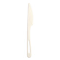 World Centric TPLA Compostable Cutlery, Knife, 6.7", White, 1,000/Carton (KNPS6)