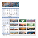 House of Doolittle Earthscapes Recycled 3-Month Vertical Wall Calendar, Scenic Photography, 8 x 17, White Sheets, 14-Month: Dec 2024 to Jan 2026 (3636)