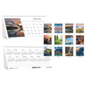 House of Doolittle Earthscapes Recycled Desk Tent Monthly Calendar, Scenic Photography, 8.5 x 4.5, White Sheets, 12-Month (Jan to Dec): 2025 (3649)