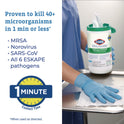 Clorox Healthcare Hydrogen Peroxide Cleaner Disinfectant Wipes, 5.75 x 6.75, Unscented, White, 155/Canister, 6 Canisters/Carton (30825)