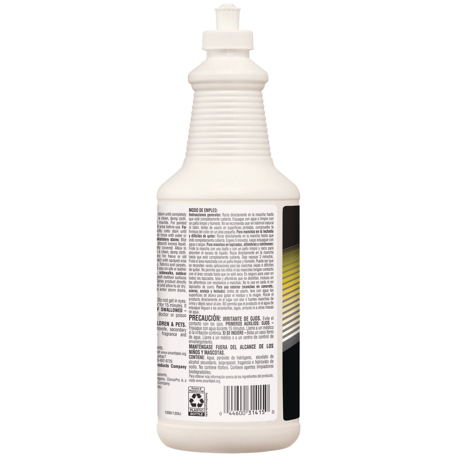 CloroxPro Urine Remover for Stains and Odors, 32 oz Pull top Bottle, 6/Carton (31415)