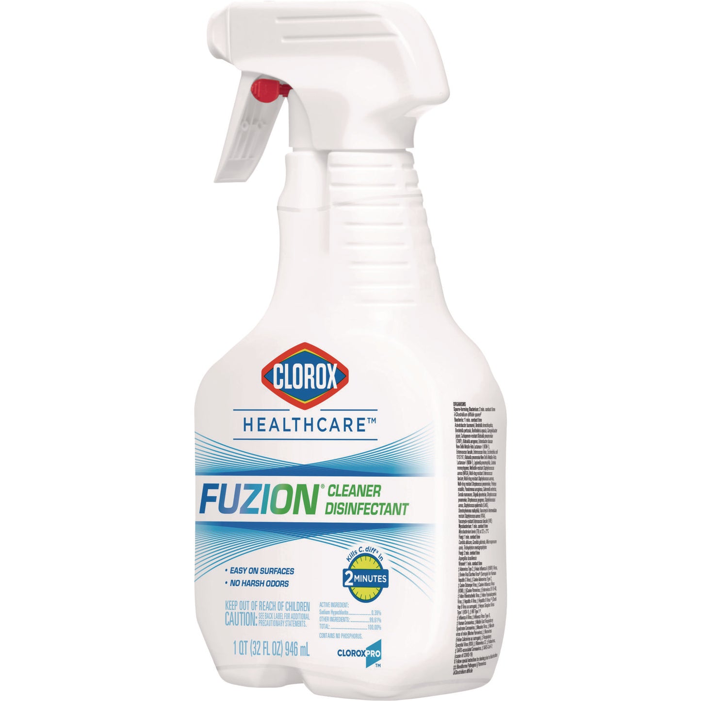 Clorox Healthcare Fuzion Cleaner Disinfectant, 32 oz Spray Bottle (31478EA)