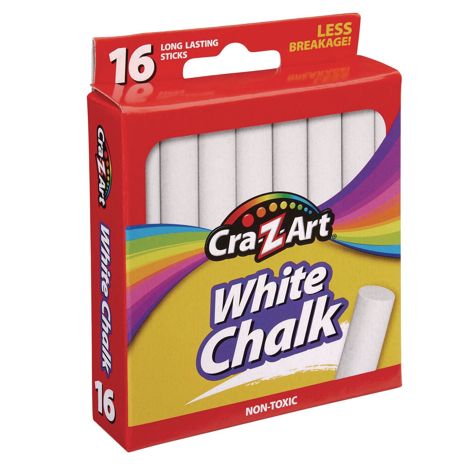 Cra-Z-Art White Chalk, 16/Pack (1080048)