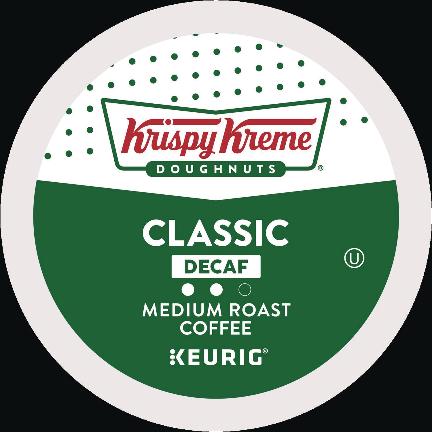 Krispy Kreme Doughnuts Classic Decaf Coffee K-Cups, Medium Roast, 24/Box (6111)