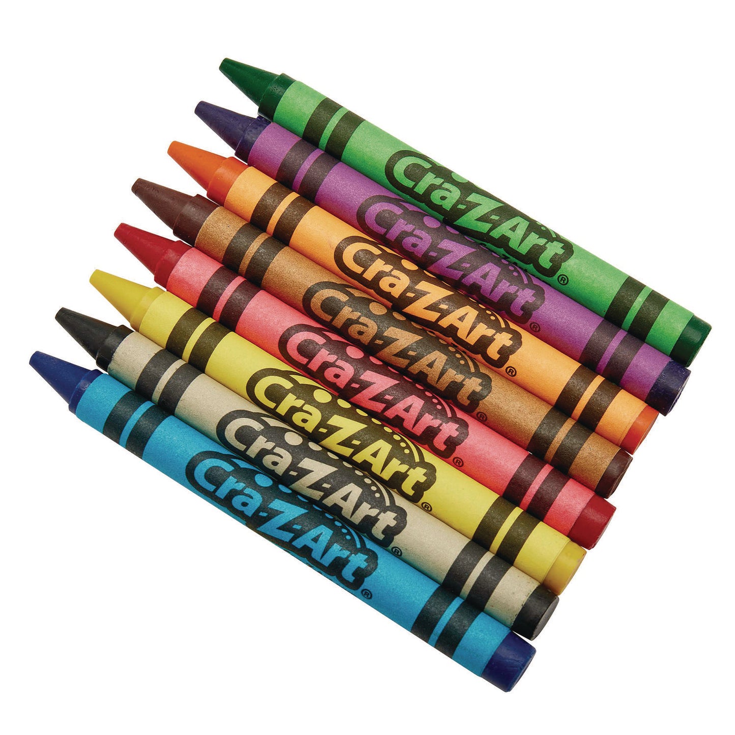 Cra-Z-Art Crayons, 8 Assorted Colors, 8/Pack (1021248)