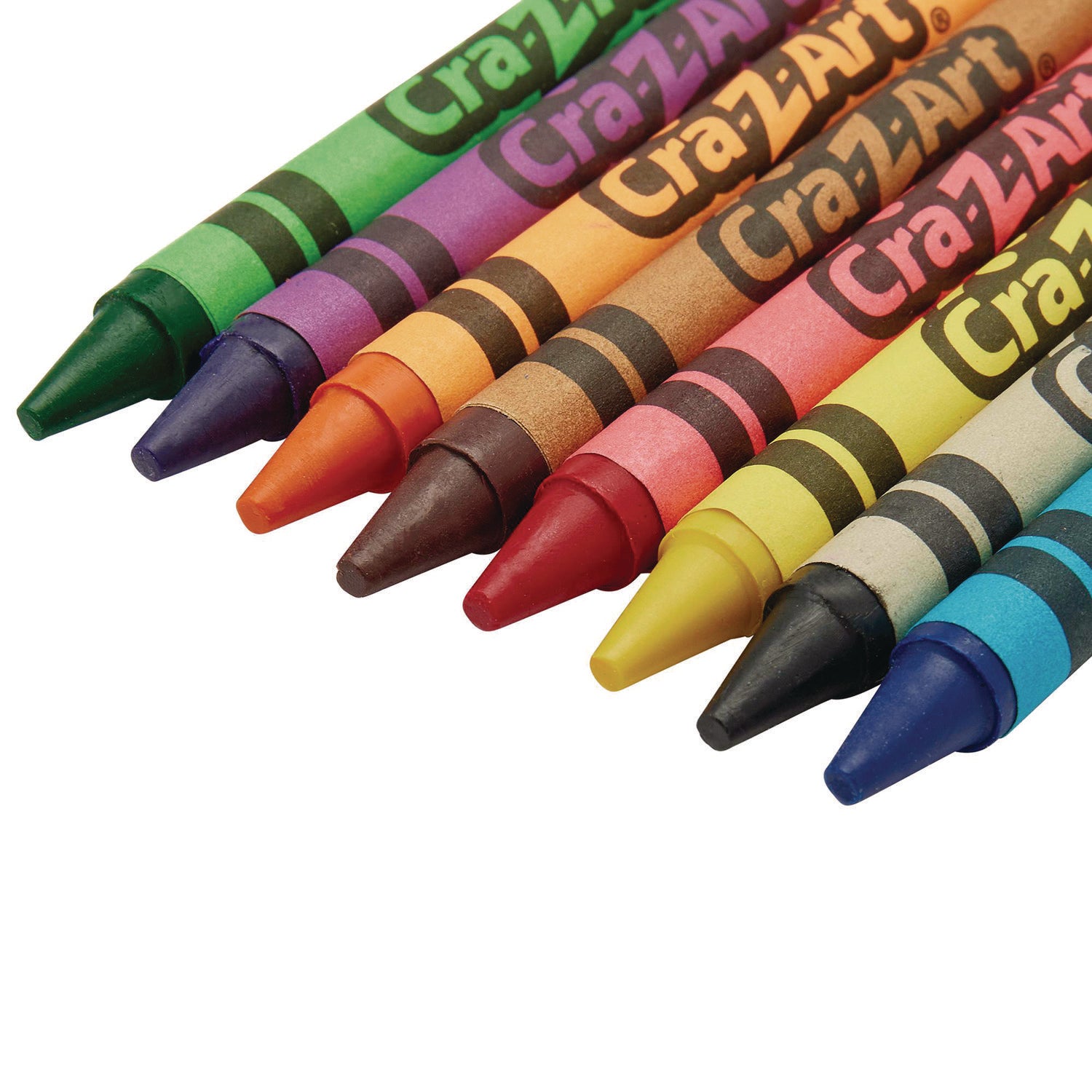 Cra-Z-Art Crayons, 8 Assorted Colors, 8/Pack (1021248)