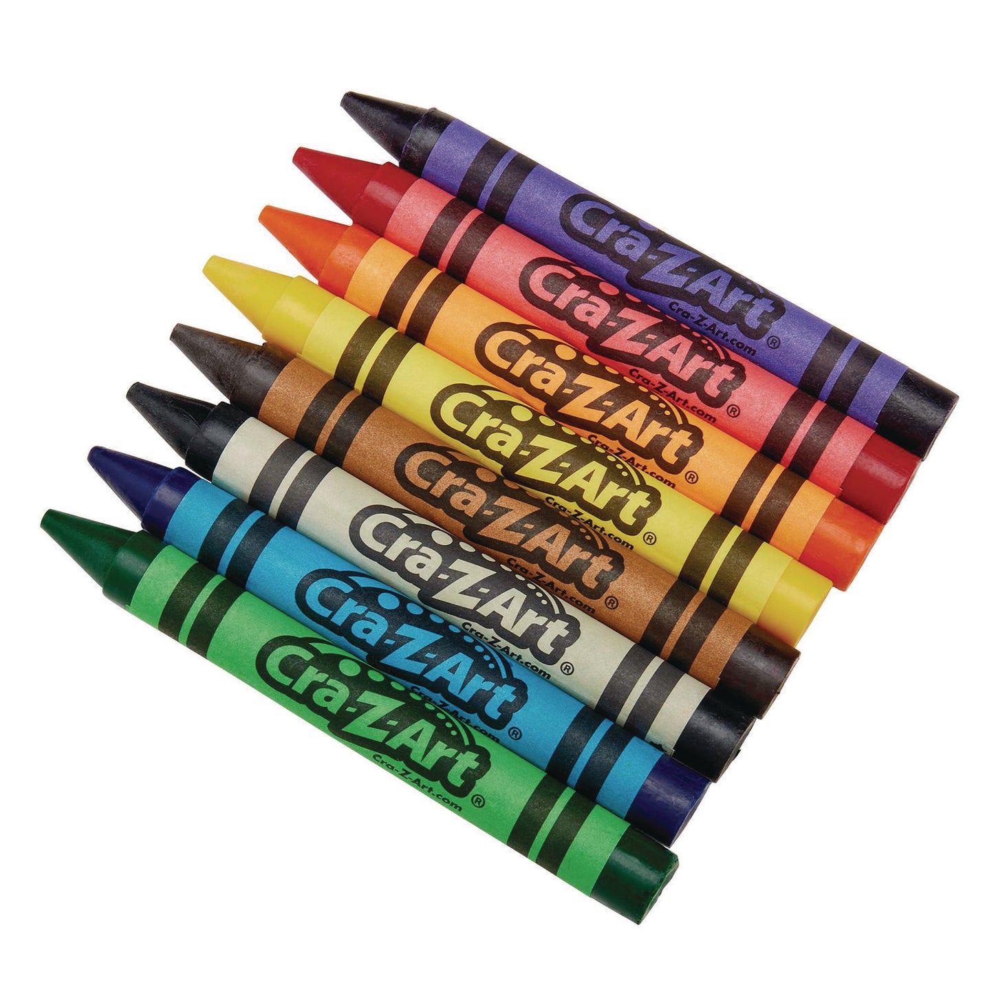 Cra-Z-Art Jumbo Crayons, 8 Assorted Colors, 8/Pack (10203WM48)