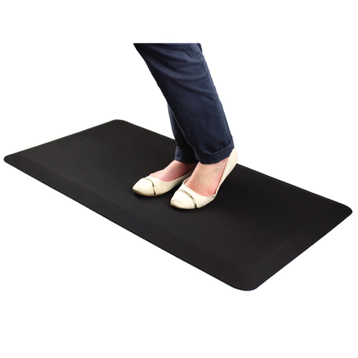 Floortex AFS-TEX 3000 Anti-Fatigue Mat, 20 x 39, Midnight Black (FCA32039BM)