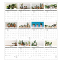 Blueline 12-Month Wall Calendar, Succulent Plants Photography, 12 x 17, White/Multicolor Sheets, 12-Month (Jan to Dec): 2025 (C173121)