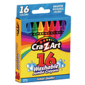 Cra-Z-Art Washable Jumbo Crayons, 16 Assorted Colors, 16/Pack (1020448)