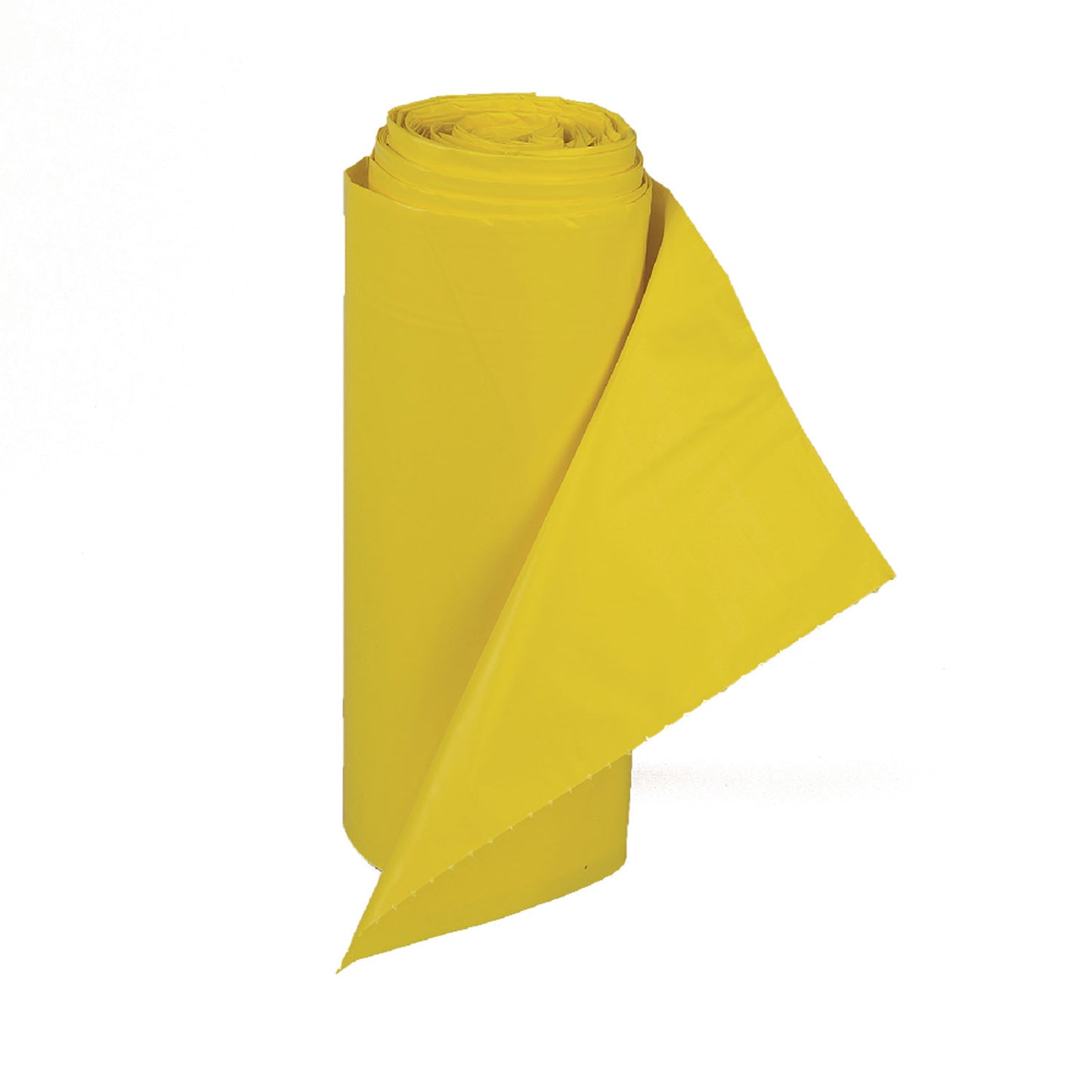 Inteplast Group Low-Density Commercial Can Liners, Infectious Waste Biohazard, 30 gal, 1.15 mil, 30" x 43", Yellow, 25 Bags/Roll, 6 Rolls/CT (BR3043SPY)