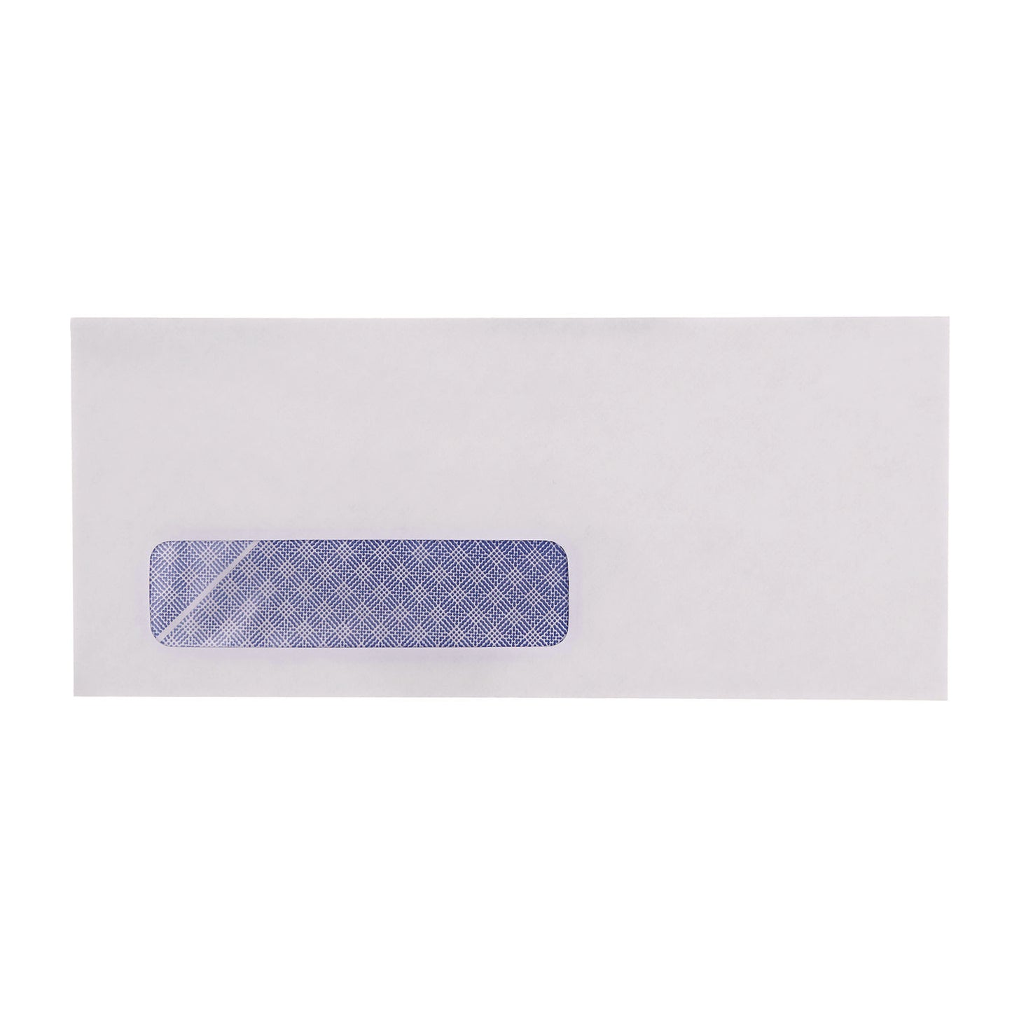 Universal Open-Side Security Tint Business Envelope, 1 Window, #10, Commercial Flap, Gummed Closure, 4.13 x 9.5, White, 500/Box (35203)