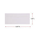 Universal Open-Side Business Envelope, #9, Square Flap, Gummed Closure, 3.88 x 8.88, White, 500/Box (35209)