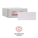 Universal Open-Side Business Envelope, #9, Square Flap, Gummed Closure, 3.88 x 8.88, White, 500/Box (35209)