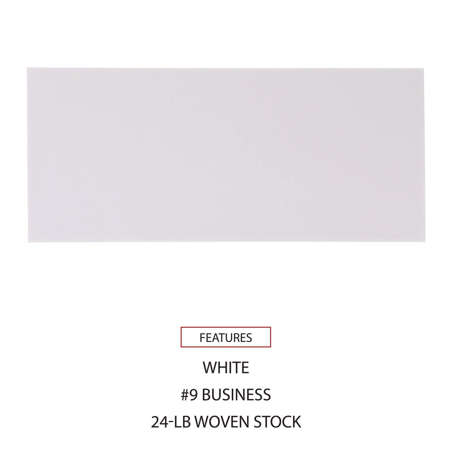 Universal Open-Side Business Envelope, #9, Square Flap, Gummed Closure, 3.88 x 8.88, White, 500/Box (35209)