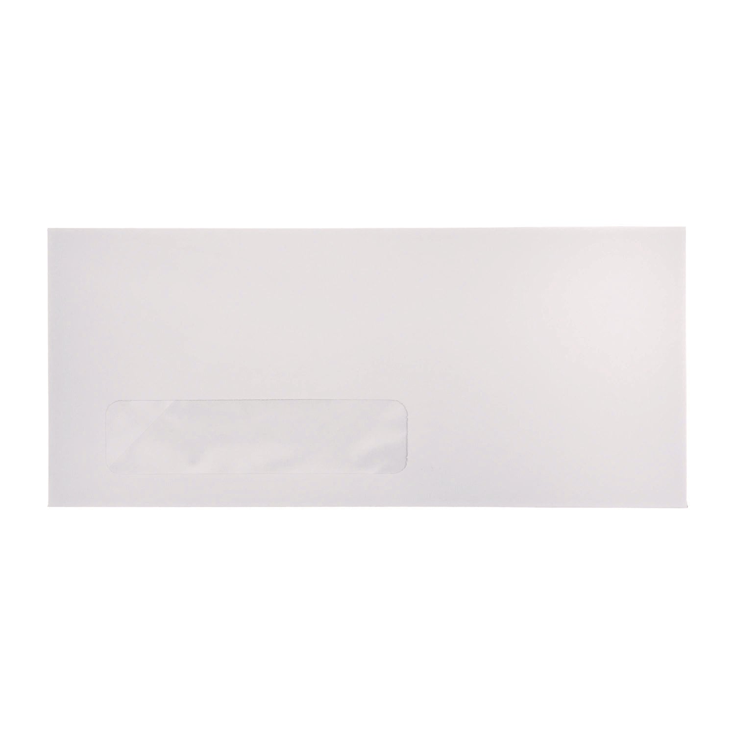 Universal Open-Side Business Envelope, 1 Window, #10, Commercial Flap, Gummed Closure, 4.13 x 9.5, White, 500/Box (35211)