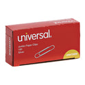 Universal Paper Clips, Jumbo, Smooth, Silver, 100 Clips/Box, 10 Boxes/Pack (72220)