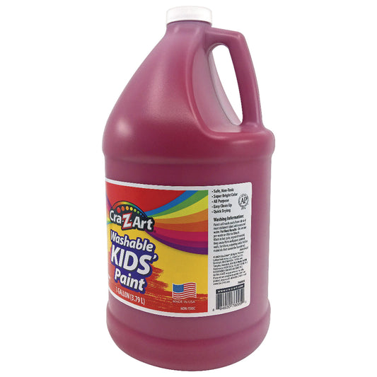 Cra-Z-Art Washable Kids Paint, Red, 1 gal Bottle (760052)