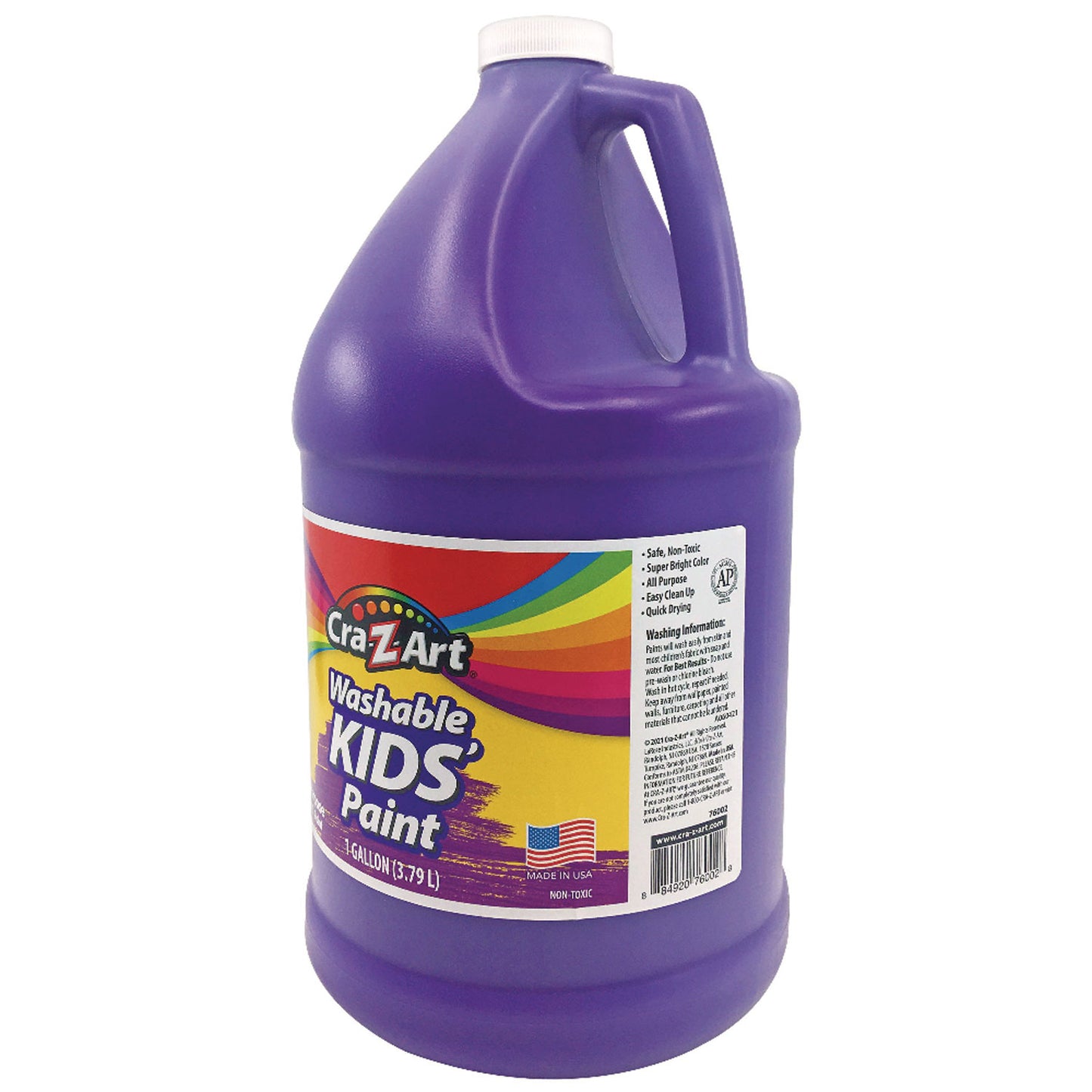 Cra-Z-Art Washable Kids Paint, Purple, 1 gal Bottle (760022)