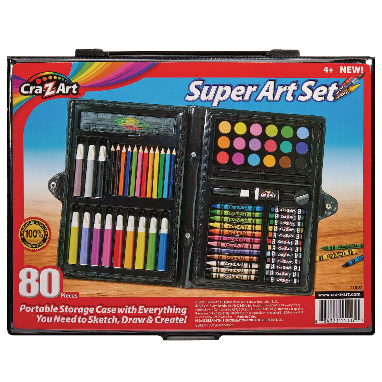 Cra-Z-Art Super Art Set, 80 Pieces (110076)