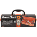 Great Neck 16-Piece Light-Duty Office Tool Kit, Metal Box, Red (CTB9)