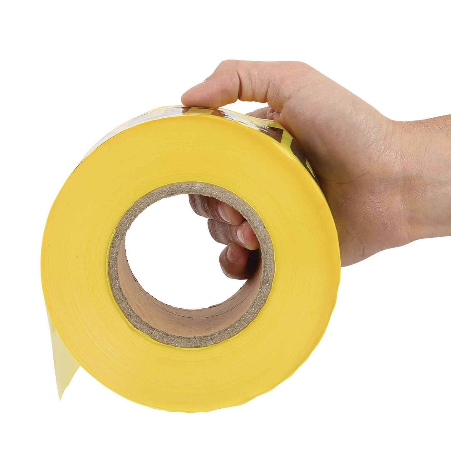 Great Neck Caution Safety Tape, Non-Adhesive, 3" x 1,000 ft, Yellow (10379)