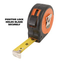 Great Neck ExtraMark Power Tape, 1" x 25 ft, Steel, Orange/Black (95005)