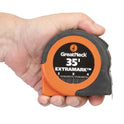 Great Neck ExtraMark Tape Measure, 1" x 35 ft, Steel, Orange/Black (95010)