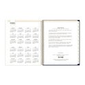 Blue Sky Day Designer Peyton Create-Your-Own Cover Weekly/Monthly Planner, Floral Artwork, 11 x 8.5, Navy, 12-Month (Jan to Dec): 2025 (103617)