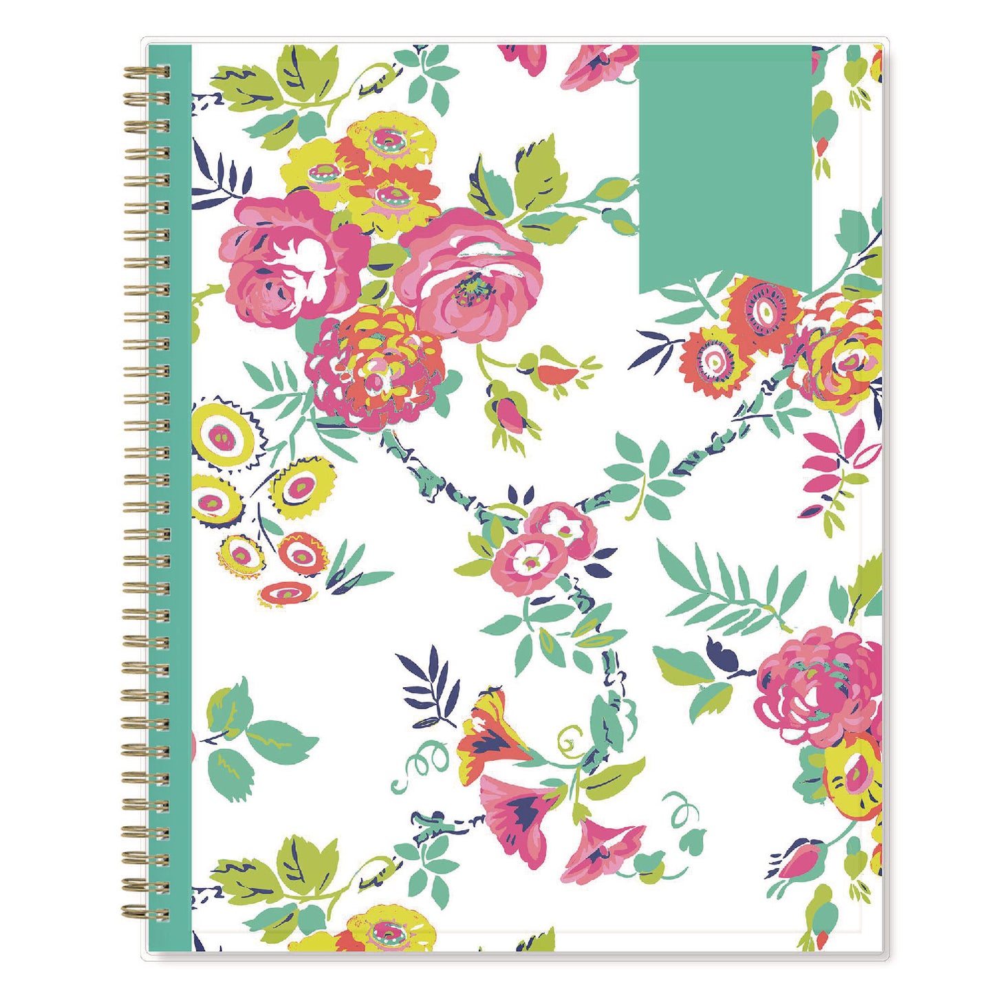 Blue Sky Day Designer Peyton Create-Your-Own Cover Weekly/Monthly Planner, Floral Artwork, 11 x 8.5, White, 12-Month (Jan-Dec): 2025 (103618)