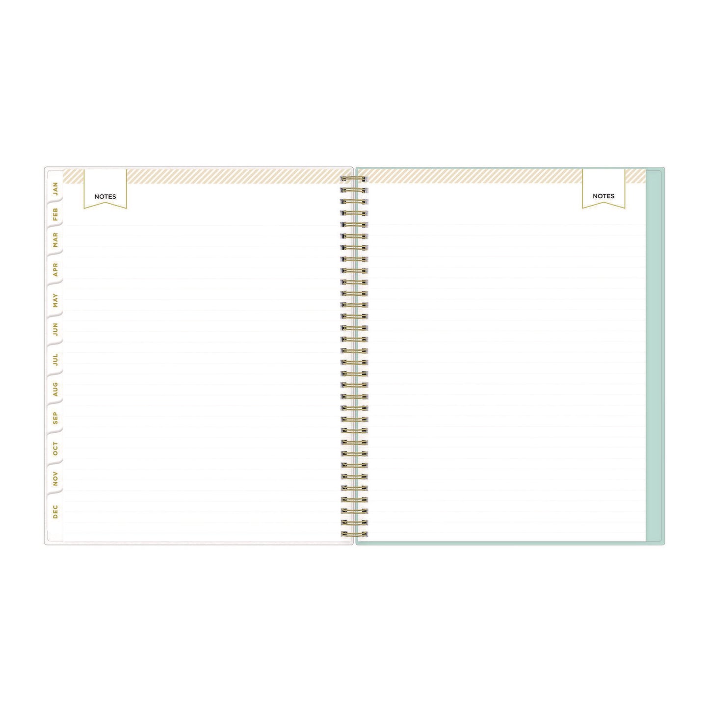 Blue Sky Day Designer Secret Garden Mint Frosted Weekly/Monthly Planner, Floral Artwork, 11 x 8.5, 12-Month (Jan to Dec): 2025 (140101)