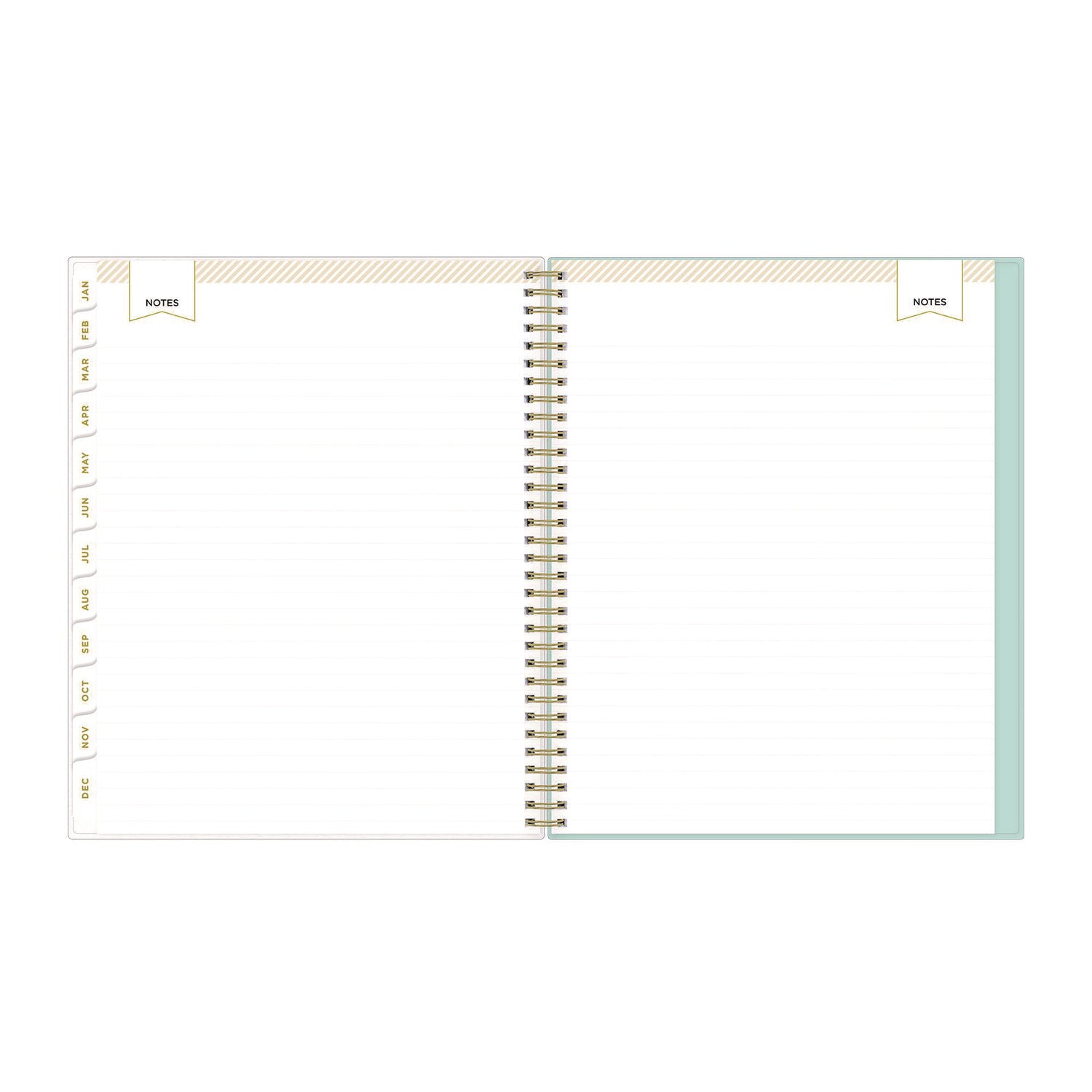 Blue Sky Day Designer Secret Garden Mint Frosted Weekly/Monthly Planner, Floral Artwork, 11 x 8.5, 12-Month (Jan to Dec): 2025 (140101)