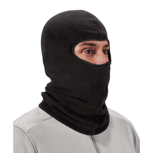 ergodyne N-Ferno 6821-ECO Recycled Fleece Balaclava Face Mask, Polyester/Spandex, One Size Fits Most, Black (16858)