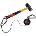 ergodyne Squids 3706 Web Tool Tether Attachment with D-Ring Tool Tails, 5 lb Max Working Capacity, 5.5" Long, Black, 3/Pack (19710)