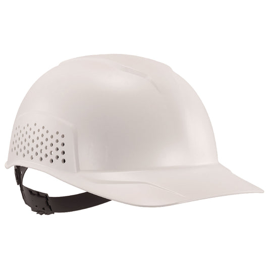 ergodyne Skullerz 8951 Vented Hard Shell Bump Cap, Short Brim, White (23985)