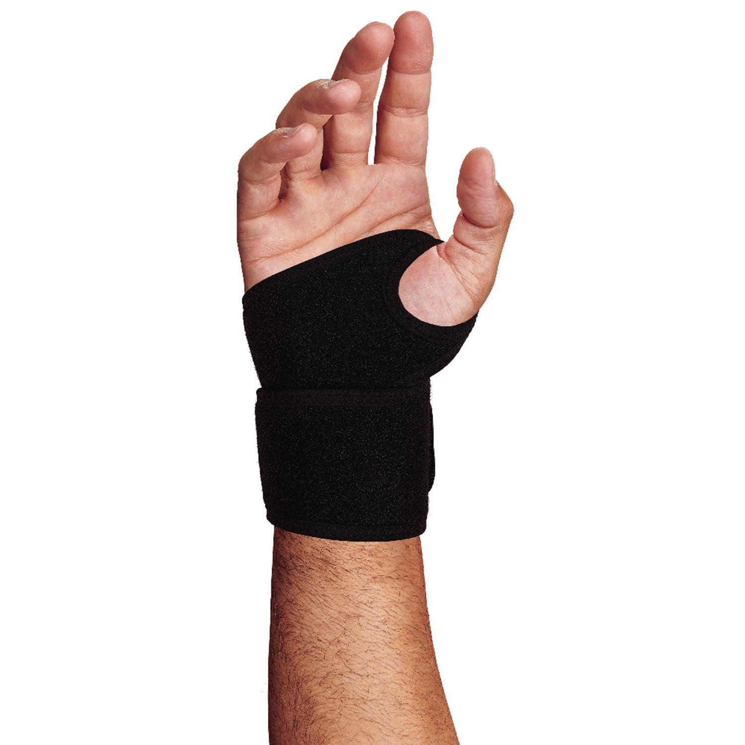 ergodyne ProFlex 425 Neoprene Wrist Wrap Support with Thumb Loop, One Size Fits Most, Fits Left Hand/Right Hand, Black (72106)