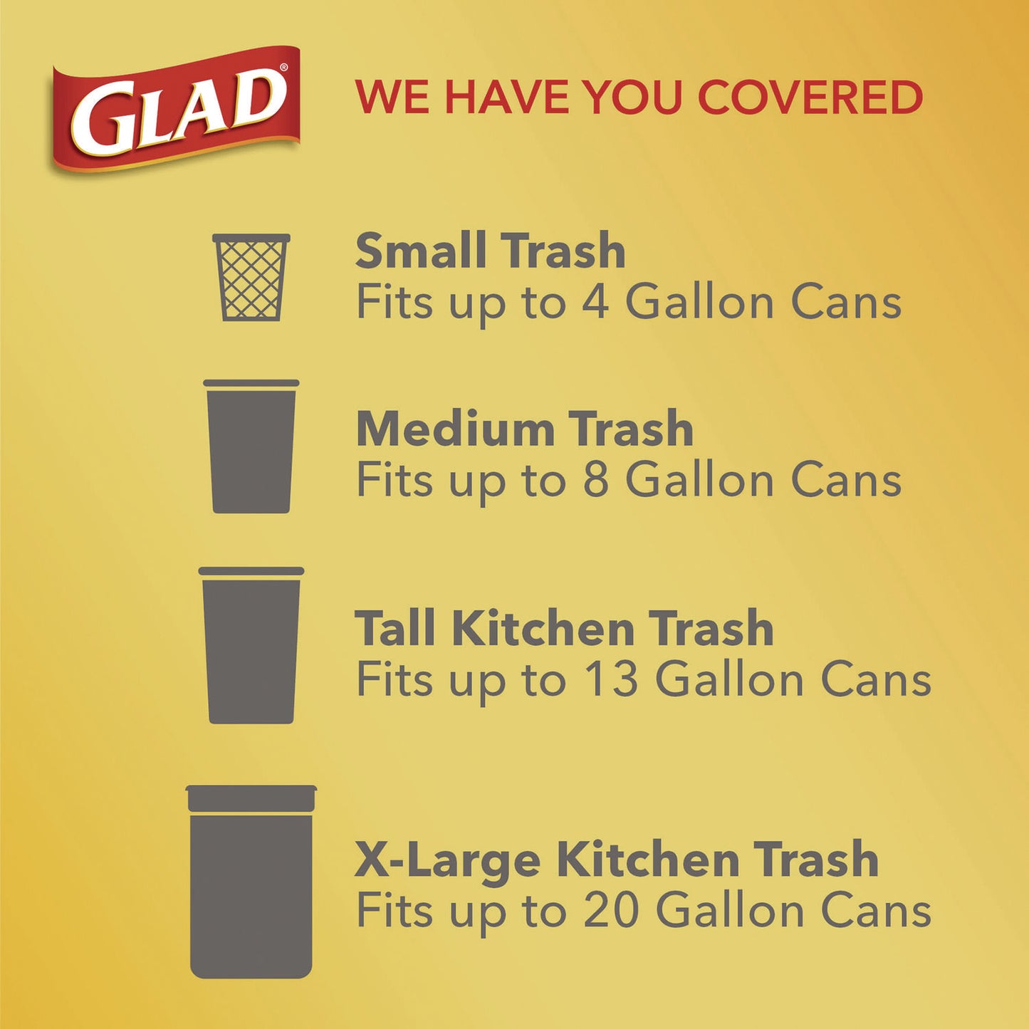 Glad Small Kitchen Drawstring Trash Bags, 4 gal, Beachside Breeze Scent, 0.5 mil, 18" x 17", Blue, 80/Box (79155)