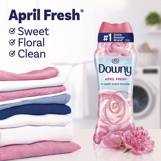 Downy Fresh Protect In-Wash Scent Beads with Febreze Odor Defense, April Fresh Scent, 24 oz Pour Bottle (613969095)