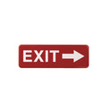 Excello Global Products Emergency Exit Indoor/Outdoor Wall Sign, 9 x 3, Red Face, White Graphics, 2/Pack (EGPHD0257S)