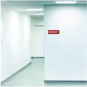 Excello Global Products Emergency Exit Indoor/Outdoor Wall Sign, 9 x 3, Red Face, White Graphics, 2/Pack (EGPHD0257S)